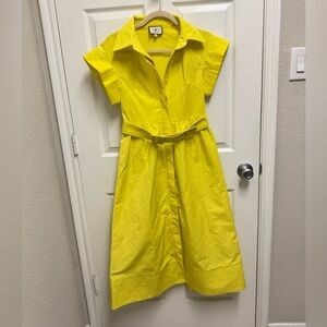 Tuckernuck Bright Yellow Button Down Midi Dress